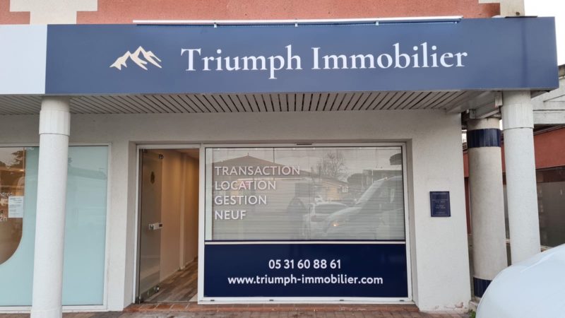 Enseigne agence immobilière Toulouse