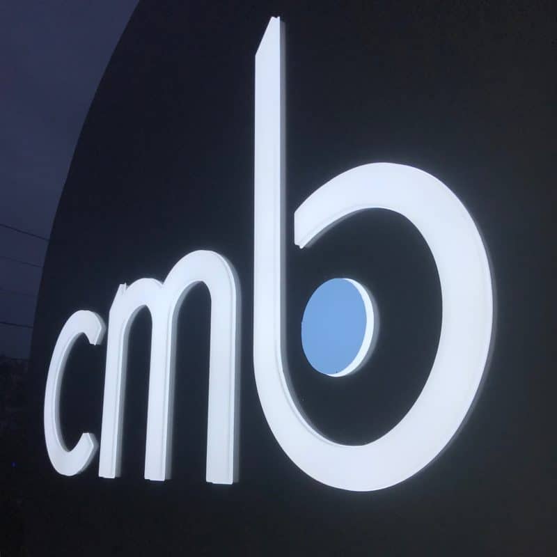 enseigne lumineuse à Toulouse pour Cmb expert comptable