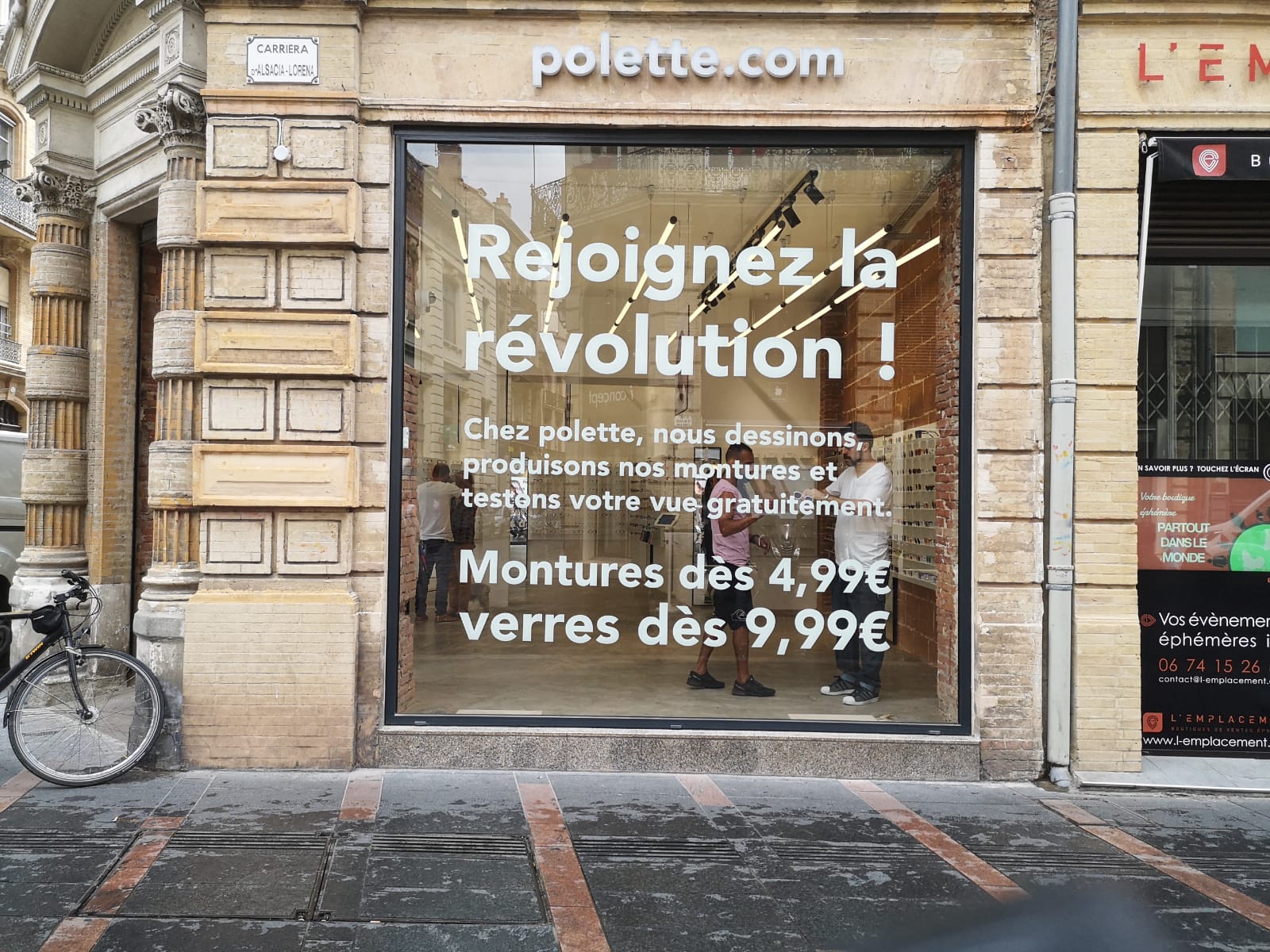 Marquage vitrine Polette Toulouse