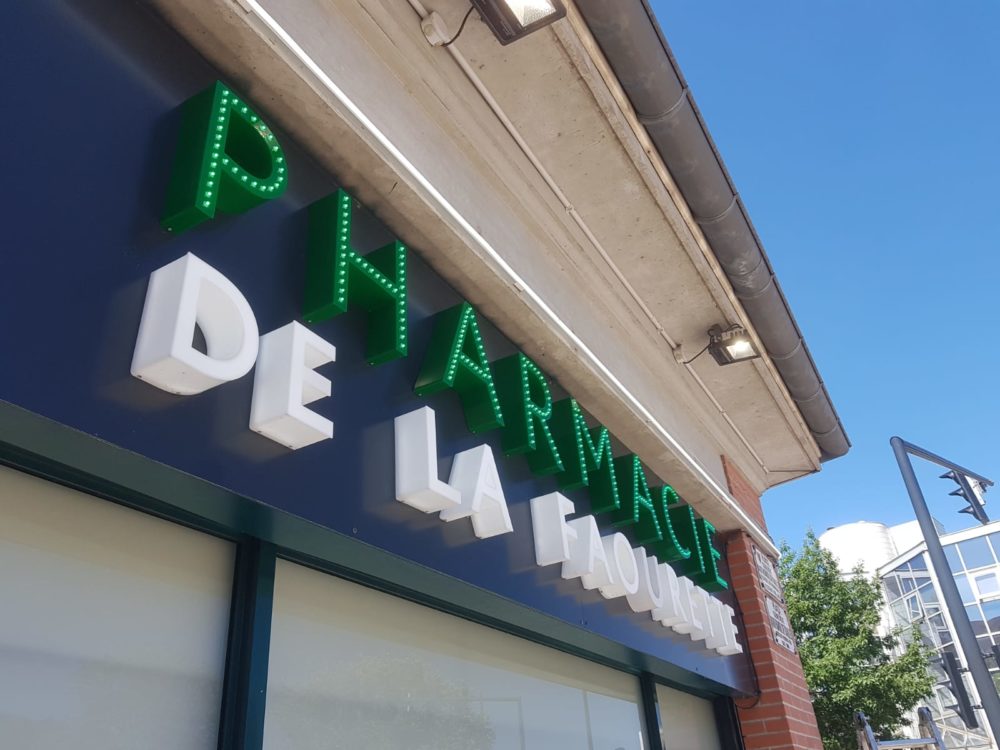 Enseigne lumineuse pharmacie