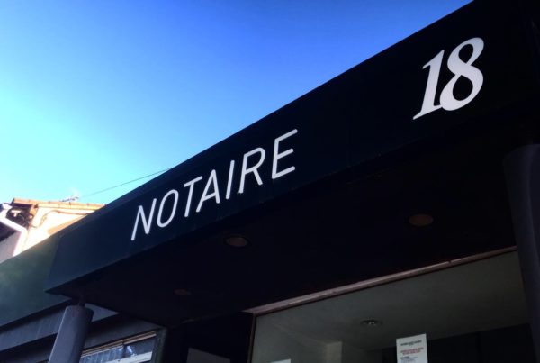 Enseigne Notaire