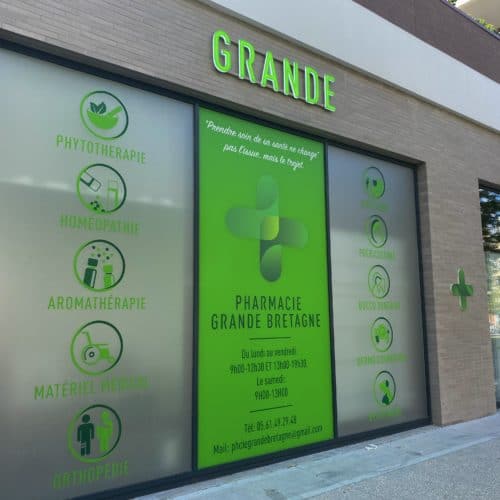 Enseigne pharmacie grande bretagne