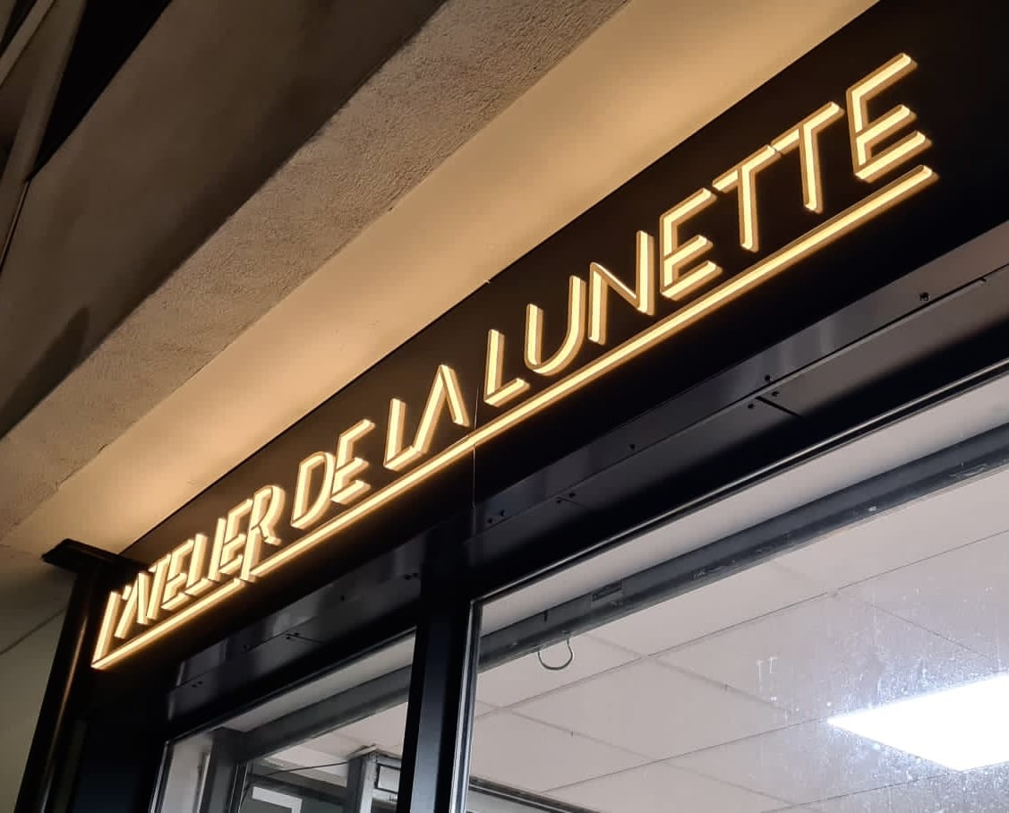 Enseigne lumineuse opticien Toulouse