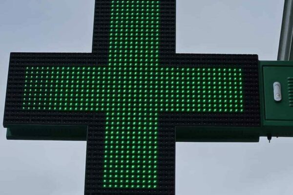 Croix de pharmacie Led