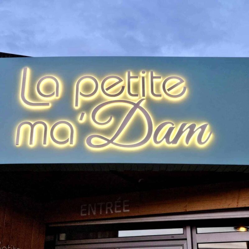 Enseigne lumineuse rétro éclairée Boulangerie