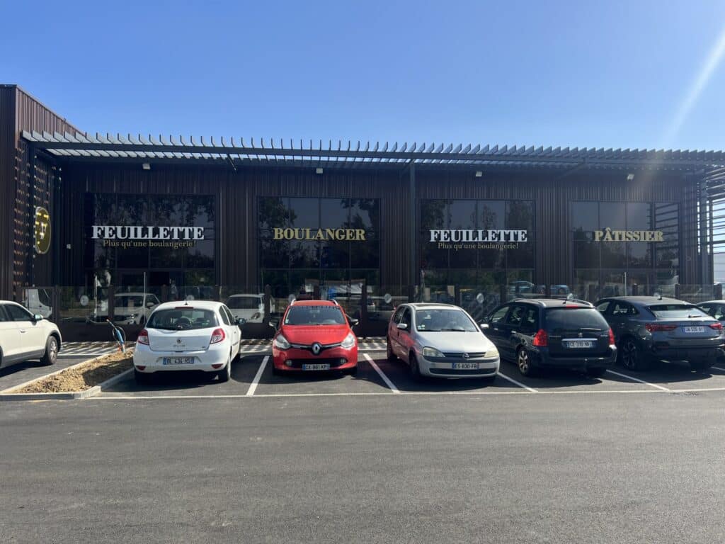 Enseigne lumineuse boulangerie Feuillette