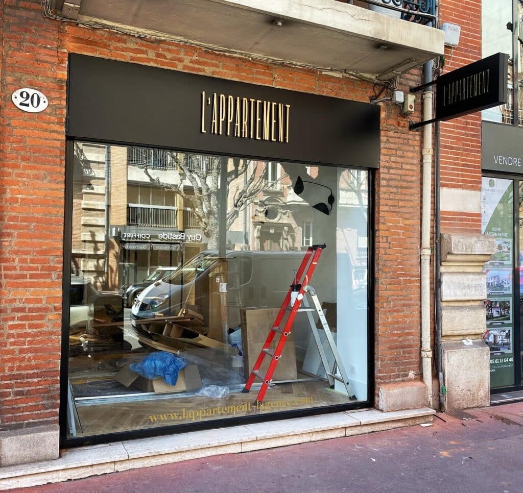 Enseigne agence immobilière Toulouse